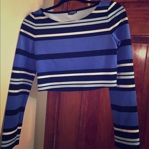 Express Long Sleeve Crop Top.